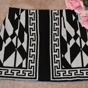 Zara Woven Tribal Mini Skirt